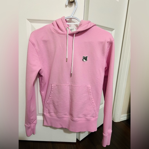 🛍️MAISON KITSUNÉ Pink Fox French Terry Hoodie🛍️ - Picture 7 of 7